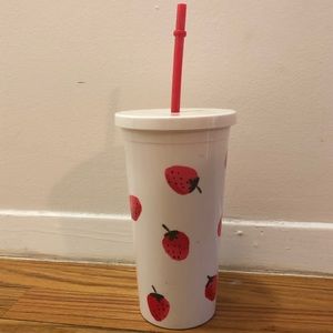 Kate Spade strawberry travel cup